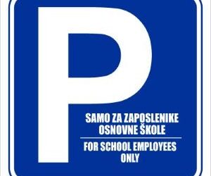 OBAVIJEST – Školsko parkiralište