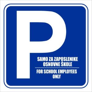OBAVIJEST – Školsko parkiralište